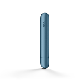 A Azure Blue IQOS ILUMA Aluminium Door Cover.