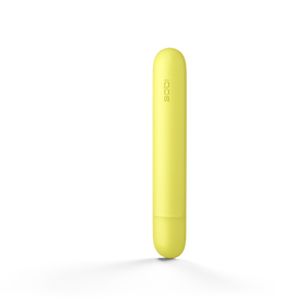 A Matt Yellow IQOS ILUMA Neon Door Cover.