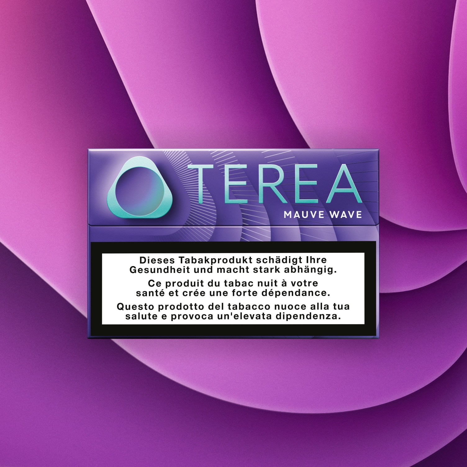 Ein Päckli Terea Mauve Wave auf einem Felsen