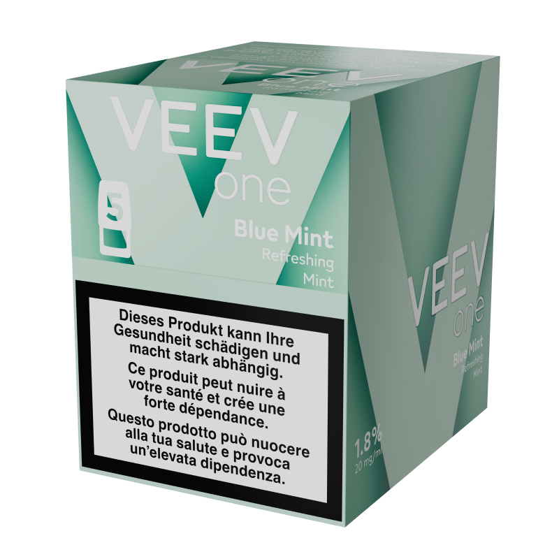 Pack de pods VEEV ONE Blue Mint&nbsp;&ndash; vue de face 0