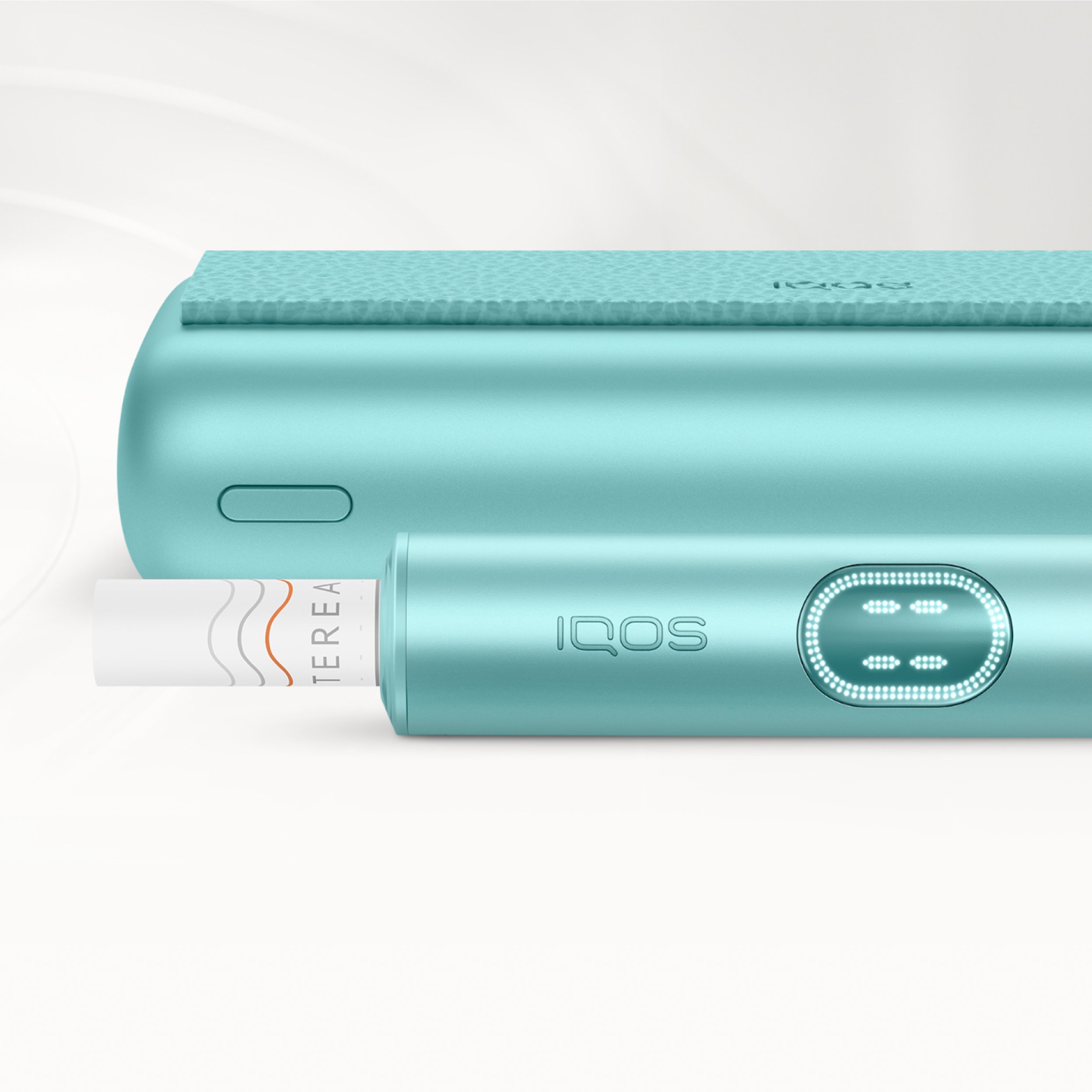 Details des IQOS ILUMA i PRIME Geräts - mit Tabakstick