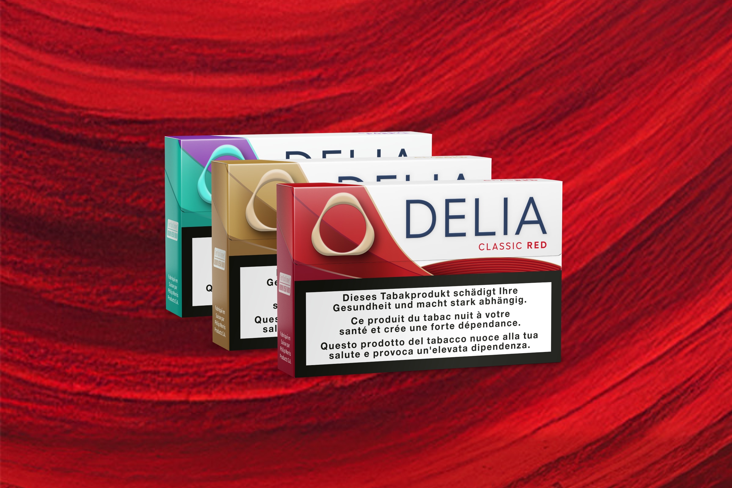 DELIA Classic Red, DELIA Classic Gold, DELIA Classic Purple